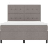  s opruga kutije Sivo-smeđa 140 x 190 cm tkanina | shoptok.hr