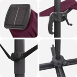  Suncobran s nosačem - Bordo crvena Bordo crvena Metal i tkanina | shoptok.hr