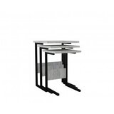 Hanah home set stolova sali black cyrstal