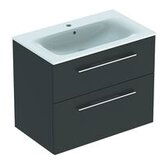 Geberit toaletni ormarić SELNOVA SQUARE 80 komplet, 2 fioke, lava | ePonuda.com