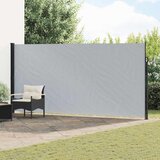vidaXL Zložljivo stransko senčilo Siva 500 x 220 cm Poliester, (5000222607) | Shoptok.si