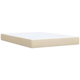  Krevet s oprugama i madracem krem 160x200 cm od tkanine | shoptok.hr