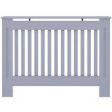 vidaXL Pokrov radiatorja 2 pcs Siva 112x19x81.5cm Ivernaplošča | Shoptok.si