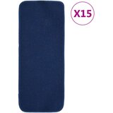 vidaXL Preproge za stopnice 15 kosov 60x25 cm mornarsko modre nedrseče | Shoptok.si