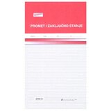 NARODNE NOVINE-UT XII-7/C-NCR PROMET I ZAKLJUČNO STANJE - KNJIGA ŠANKA; Blok 100 listova, 19,5 x 34 cm | shoptok.hr
