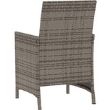  3-dijelni bistro set od poliratana s jastucima sivi | shoptok.hr