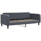  Dnevni krevet na razvlačenje tamnosivi 90 x 200 cm baršunasti | shoptok.hr