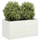 vidaXL Sadilnik Bela 80x40x40 cm Hladno valjano jeklo | Shoptok.si