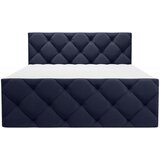 CARRYHOME POSTELJA Z VZMETNICO 200 cm x 200 cm , tekstil temno modra | Shoptok.si