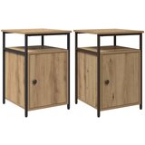  Noćni ormar s ladicama 2 pcs hrast artisan Konstruirano drvo | Eponuda.com