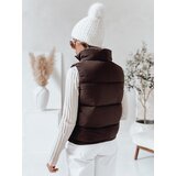 DStreet Kamizelka damska pikowana URBANELLE brązowa | Shoptok.si
