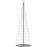 vidaXL Osvetljena novoletna jelka stožec 550 LED modra 304 cm | Shoptok.si