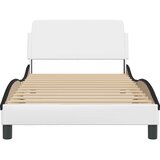  Okvir za krevet Dover bijelo-crni 100x200cm umjetna koža | Eponuda.com