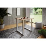 MID.YOU JEDILNA MIZA, srebrne barve, hrast sonoma | Shoptok.si