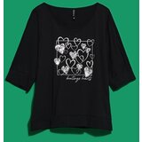 Moodo WOMEN'S T-SHIRT L-TS-4030 BLACK | Shoptok.si