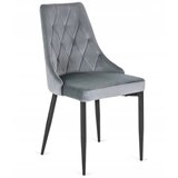 Art Invest Trpezarijska stolica 1168 Siva/Metalne crne noge 455x440x895mm ( 775-524 ) Cene