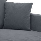  3-dijelni set sofa s jastucima tamnosivi baršunasti | shoptok.hr