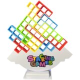  Tetris stolp ravnotežna igra spretnosti 48 blokov 22 barvne kartice | Shoptok.si