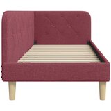  Kutni okvir kreveta Vinska crvena 80 x 200 cm tkanina | shoptok.hr