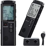 Verk 06297 digitalni diktafon in MP3 predvajalnik 8 GB, VOX, LCD zaslon, do 15 h delovanja Cene