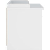 vidaXL klop v preddverju "SANDNES" Bela 87x40x50 cm masivni les bor | Shoptok.si