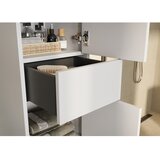 Germania Krem visok kupaonski ormarić u mat dekoru 33x123 cm Arnea – | shoptok.hr