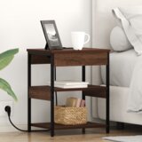 vidaXL Nočne omarice 2 pcs Rjavi hrast 41 x 31 x 51 cm Konstruiran les | Shoptok.si