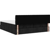 vidaXL Otomanski okvir kreveta s madracima crni 200x200cm od tkanine | shoptok.hr