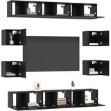  Set TV komoda 10 pcs 180 x 30 x 30 cm Crni hrast | shoptok.hr