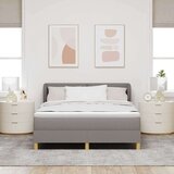 Box postelja s podstavkom in vzmetnico taupe 160x200 cm tkanina, (22052962) | Shoptok.si