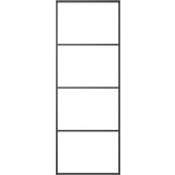  Drsna vrata mlečno ESG steklo in aluminij 76x205 cm črna, (20766422) | Shoptok.si