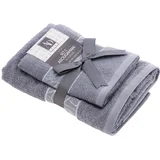 Set brisača Veiga 55x40 in 100x55cm / 2 kos / siva / bombaž, (5000199803)