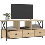 TV omarica sonoma hrast 102x33x45 cm inženirski les in železo, (20733447) | Shoptok.si