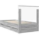  Konstrukcija postelje Siva Sonoma 90 x 200 cm Inženirsko leseno, (5000121615) | Shoptok.si