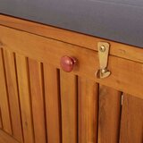  Klupa za pohranu s jastukom 148 cm od masivnog bagremovog drva | shoptok.hr