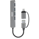 Port Designs HUB USB-C, USB-A vers 4 ports USB-A 3.0, 5Gbps, Slim Cene