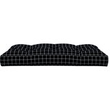  Jastuk za palete crni karirani 120 x 80 x 12 cm od tkanine | Eponuda.com