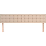  Posteljno vzglavje 2 kosa kapučino 80x5x78/88 cm umetno usnje, (20954205) | Shoptok.si