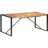  Blagovaonski stol 180 x 90 x 75 cm od masivnog drva i šišama | shoptok.hr