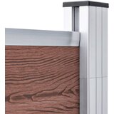  Vrtna ograda od WPC-a 1045 x 186 cm smeđa | shoptok.hr