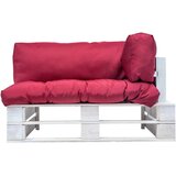  Vrtna sofa od paleta od borovine s crvenim jastucima | shoptok.hr