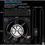 ELUTENG 40mm USB ventilator s 3 hitrostmi | Shoptok.si