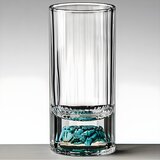  Kristalna čaša s kamenčićima - Tirkizna / 100ml KP35403 Cene