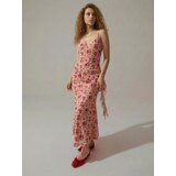 Sinsay Midi haljina na naramenice s volanom s cvjetnim uzorkom | shoptok.hr