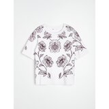 Sinsay Pletena bluza s viskozom i cvjetnim motivom | shoptok.hr