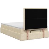  Krevet od pjene s madracem i LED-om Krem 120 x 200 cm Tkanina | shoptok.hr