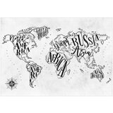 Samoljepljiva foto tapeta - Retro Continents (Grey) 98x70 | shoptok.hr