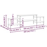 TV ormarić boja hrasta sonome 197x35x52 cm konstruirano drvo | shoptok.hr