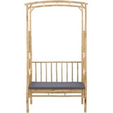  Vrtni lok s klopjo Naravna 115 x 50 x 205 cm Bambus - - Rjava - 19.5 - 115 x 50 x 205 cm - 2025- | Shoptok.si