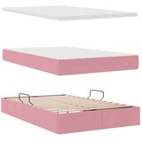  Krevet s madracem i skladištem Ružičasta 120 x 200 cm Baršun | shoptok.hr